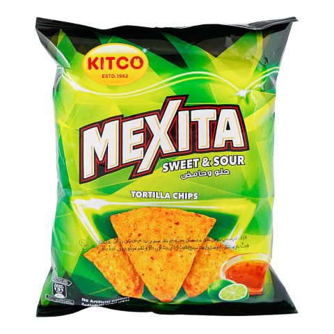 Kitco Mexita Tortilla Chips, Sweet & Sour Flavor, 40g