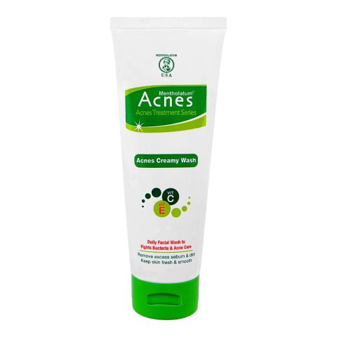 Acnes Creamy Anti-Acne Face Wash with Vitamins C & E, For Normal & Sensitive Skin, 100ml