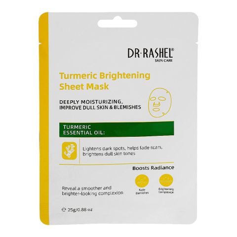 Dr. Rashel Turmeric Brightening Sheet Mask, 25g