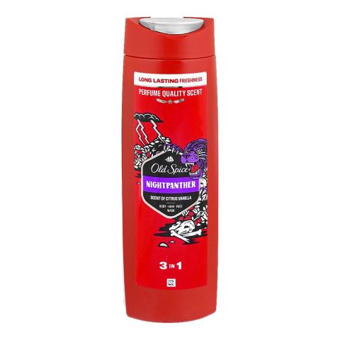 Old Spice Night Panther 3in1 Body-Hair-Face Wash, 400ml