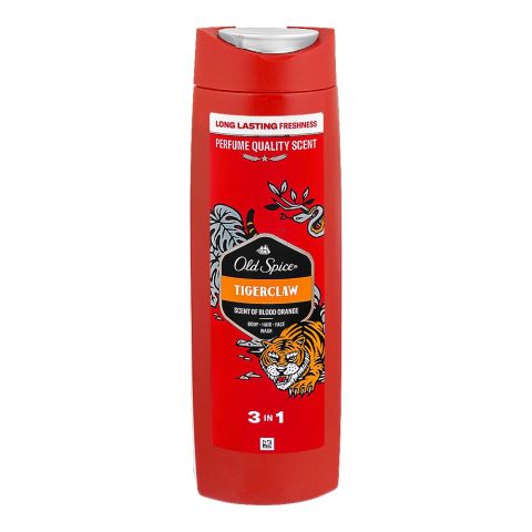 Old Spice Tiger Claw 3in1 Body-Hair-Face Wash, 400ml