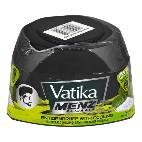Vatika Menz Natural Anti-Dandruff Hair Styling Cream with Cooling Effect, 140ml