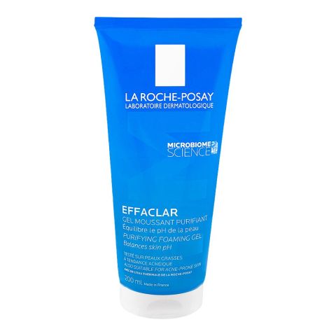 La Roche-Posay Effaclar Purifying Foaming Gel Cleanser, PH-Balanced Face Wash, For Oily & Sensitive Skin, 200ml