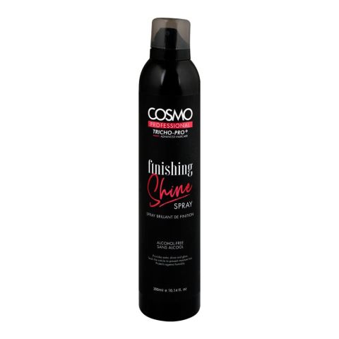 Cosmo Professional Finishing Shine Hair Spray, Alcohol-Free, Frizz Control, 300ml