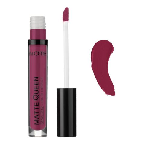 J. Note Matte Queen Long Stay Liquid Lipstick, 4ml, 19 Berry Blast