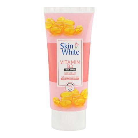Skin White Vitamin B3 Face Wash, Sulphate & Paraben Free, For All Skin Types, 100g