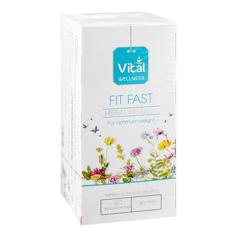 Vital Fit Fast Enveloped Tea Bags, 30-Pack