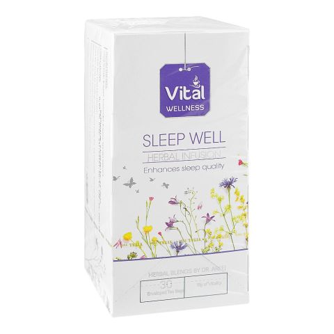 Vital Sleep Well Enveloped Tea Bags, 30-Pack