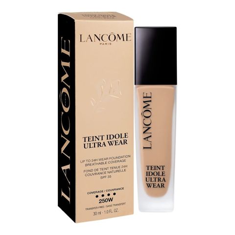 Lancome Paris Teint Idole Ultra Wear Liquid Foundation, SPF-35, Transfer-Free, 30ml,  250W 024 Beige Vanille