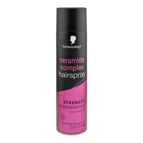 Schwarzkopf Ceramide Complex Hair Spray, 48H Extra Strong Hold, 400ml