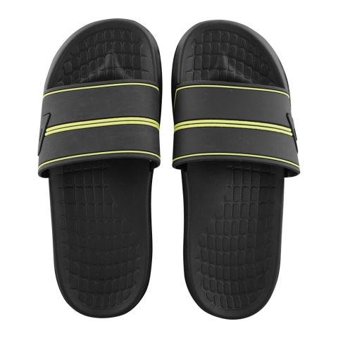 Bata Men's Rubber Slide Slippers, Green & Black, 8717071