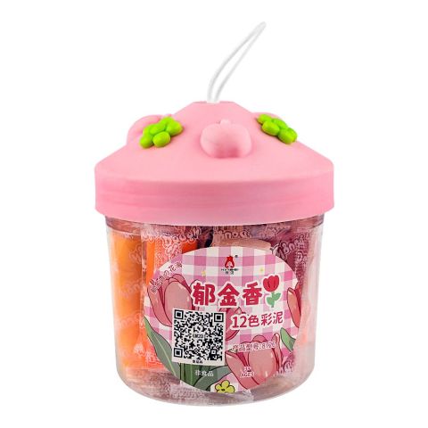 UBS Cute Bucket Kids Dough Clay, Pink, 8726