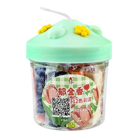 UBS Cute Bucket Kids Dough Clay, Green, 8726