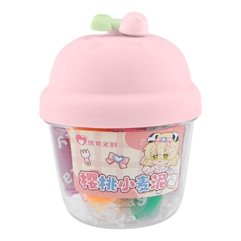 UBS Cute Bucket Kids Dough Clay, Pink, 127