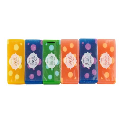 UBS Beikai Sweetie Soft Eraser Assorted Colors, For DIY School Kits, 1-Pack, BK-2216