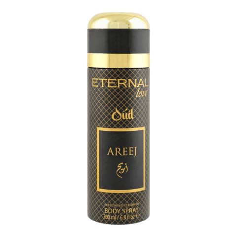 Eternal Love Oud Areej Body Spray, For Men & Women, 200ml