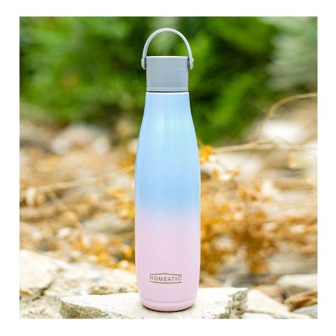 Homeatic Stainless Steel Water Bottle, 700ml, Pink, HKA-057