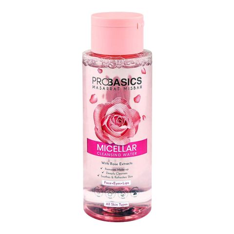 Masarrat Misbah Pro Basics Micellar Cleansing Water, Makeup Remover, 125ml