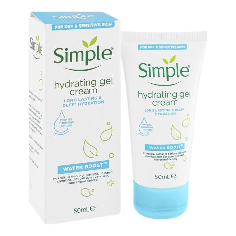 Simple Water Boost Hydrating Gel Cream, 50ml
