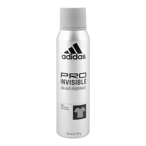 Adidas Pro Invisible 48H Anti-Perspirant Deodorant Body Spray, For Men, 150ml