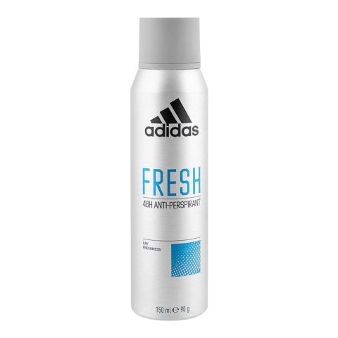 Adidas Fresh 48H Anti-Perspirant Deodorant Body Spray, For Men, 150ml