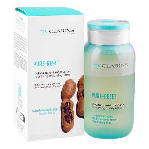 My Clarins Pure-Reset Purifying Mattifying Toner, For Combination To Oily Skin, 200ml