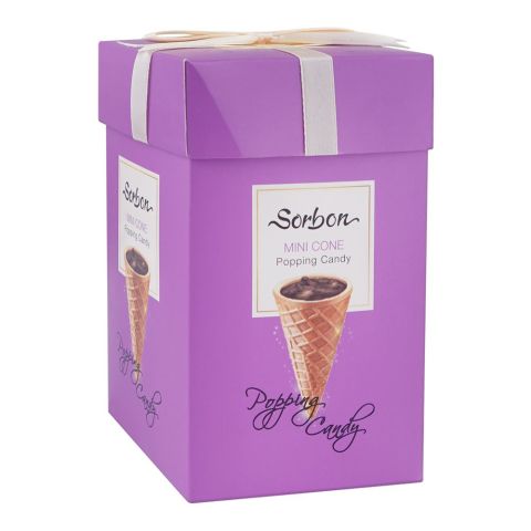 Sorbon Popping Candy Mini Cone, 200g Box