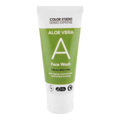 Color Studio Aloe Vera Hydrating & Soothing Face Wash, SLS Free, For All Skin Types, 60ml