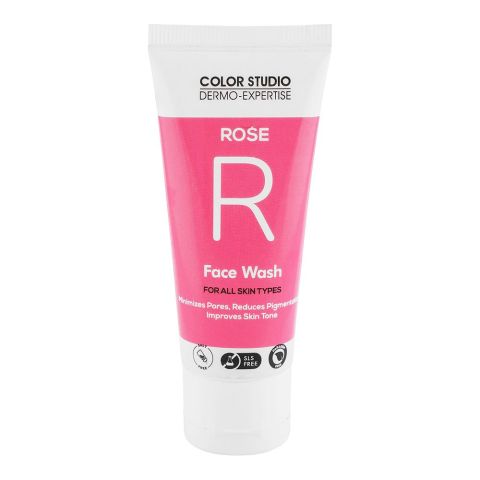 Color Studio Rose Face Wash, Improves Skin Tone, SLS Free, For All Skin Types, 60ml