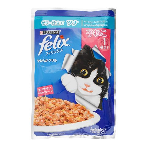 Felix Kitten Tuna In Jelly, 85g Pouch