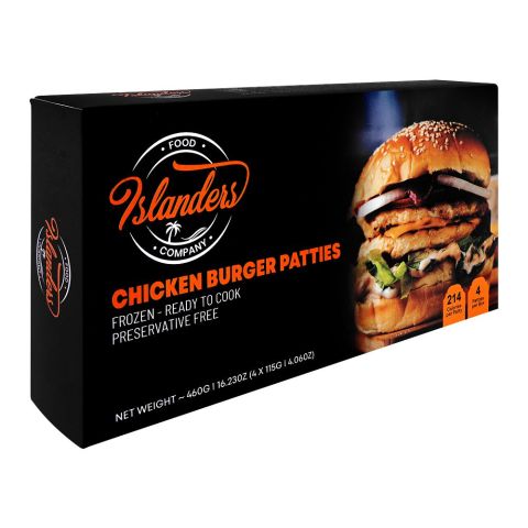 Islanders Chicken Burger Patty, 4x115g
