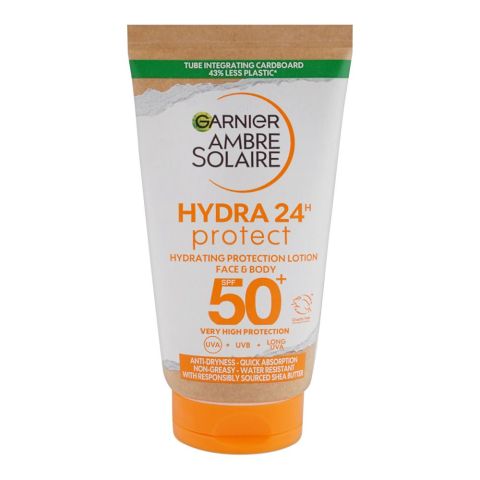 Garnier Ambre Solaire Hydra 24H Protect SPF50+ Very High Protection Hydrating Protection Lotion, 50ml