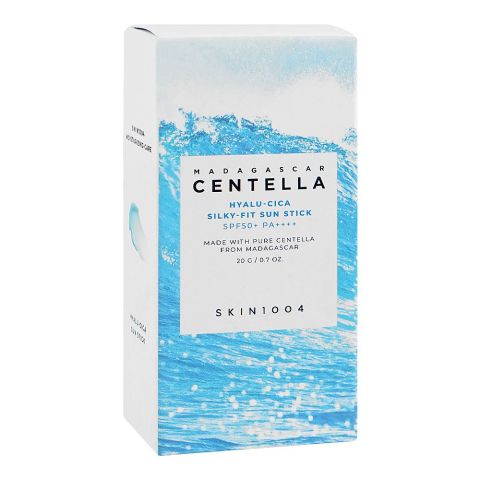 Skin1004 Madagascar Centella Hyalu-Cica Silky-Fit Sun Stick SPF50+ PA++++, 20g