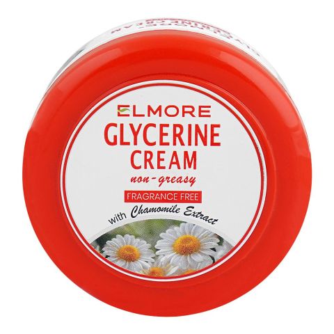 Elmore Chamomile Extract Fragrance Free Glycerine Cream, 90g