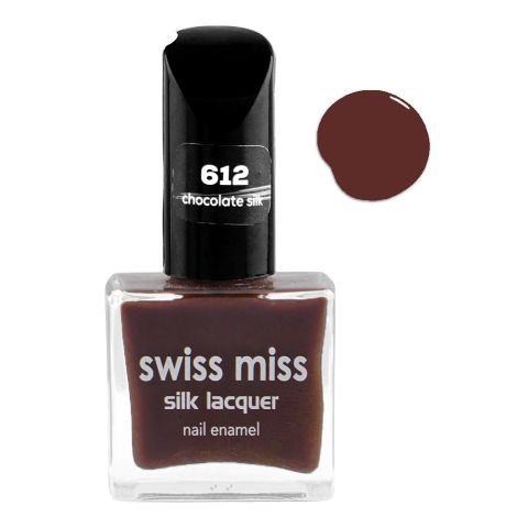 Swiss Miss Silk Lacquer Nail Enamel, 612 Chocolate Silk