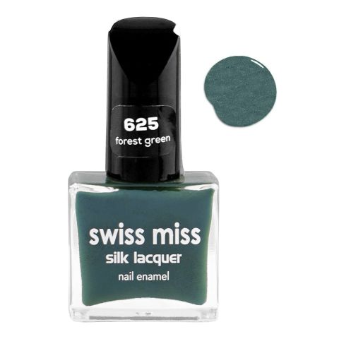 Swiss Miss Silk Lacquer Nail Enamel, 625 Forest Green