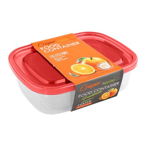Appollo Crisper Food Container 2 Pieces Set Junior, Red