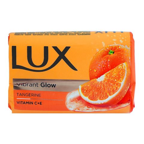 Lux Vibrant Glow Soap with Tangerine, Vitamin C & E, 98g