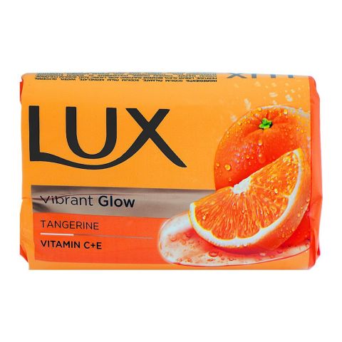 Lux Vibrant Glow Soap with Tangerine, Vitamin C & E, 128g