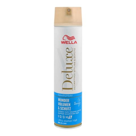 Wella Deluxe Miracle Volume & Protection Ultra Strong Hold 5 Hair Spray, 250ml