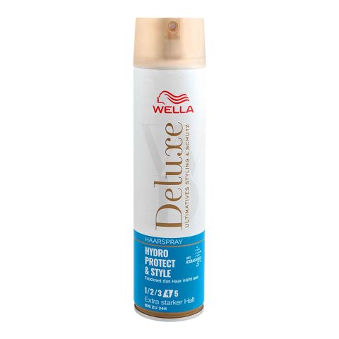Wella Deluxe Hydro Protect & Style Extra Strong Hold 4 Hair Spray, 250ml