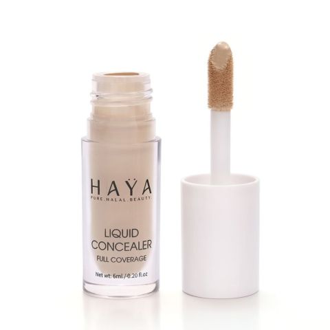 Haya Beauty Full Coverage Liquid Concealer, 01 Neutral, 6ml