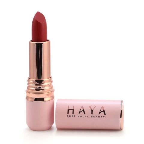 Haya Beauty Matte Velvet Waterproof Lipstick, 06 Orchid, 4g