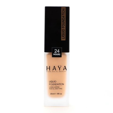 Haya Beauty Long Lasting Liquid Foundation, 03 Ivory, 35ml