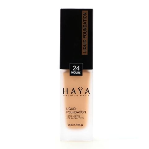 Haya Beauty Long Lasting Liquid Foundation, 04 Beige, 35ml