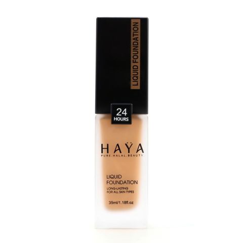 Haya Beauty Long Lasting Liquid Foundation, 06 Tan, 35ml