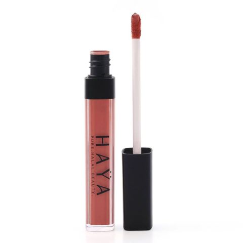 Haya Beauty Matte Liquid Waterproof Lipstick, 06 Crimson, 5g