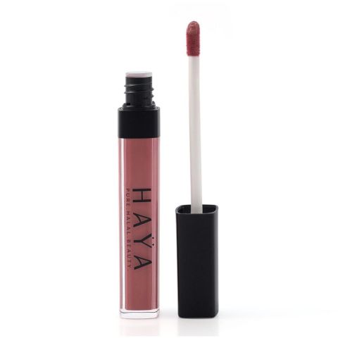Haya Beauty Matte Liquid Waterproof Lipstick, 05 Cinnamon, 5g