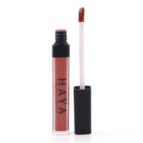 Haya Beauty Matte Liquid Waterproof Lipstick, 08 Mocha, 5g