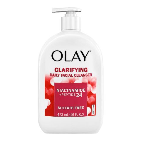 Olay Niacinamide + Peptide 24 Clarifying Daily Facial Cleanser, 473ml